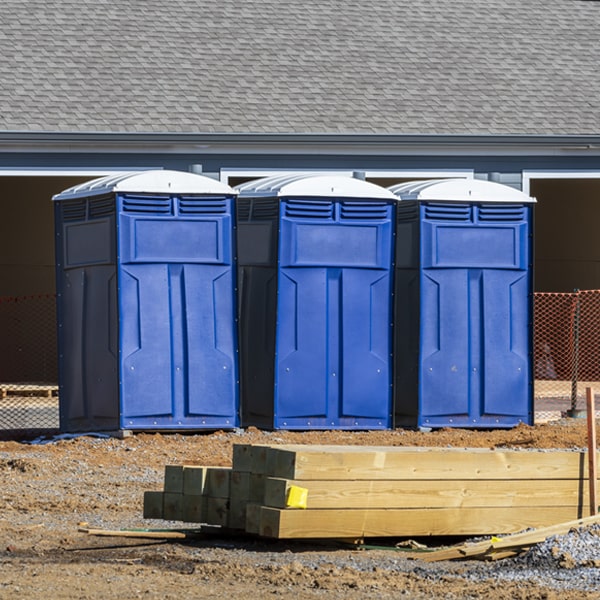 can i customize the exterior of the portable toilets with my event logo or branding in Plymouth Iowa